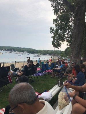 Come early... like noon early to get a great seat for the water show, boat parade and fireworks