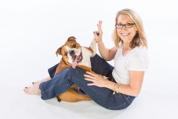 Owner with precious pet with Ron Schroll Photography in Charlotte, NC