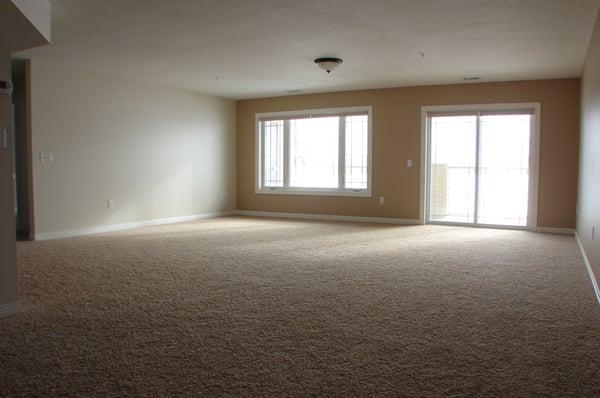 Interior view of living/dining room area