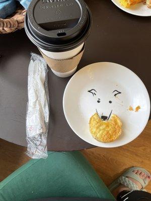 Egg bites and drip coffee