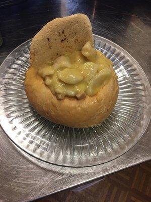 Chicken and Dumplings Bread Bowl