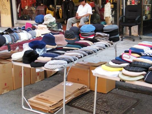 a hat vendor