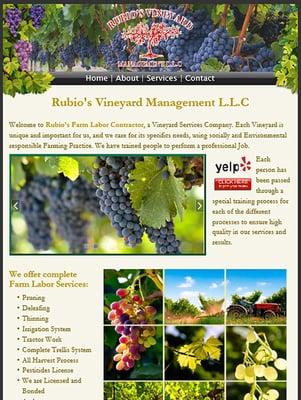 Rubio's Vineyard Management Website