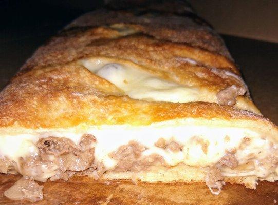 Cheesesteak stromboli.