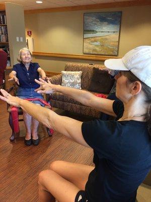 Our Assisted Living community has 16 private apartments with 24 hour care, medication administration and assistance with daily living needs.