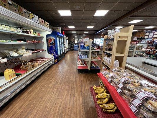 Clean, spacious grocery area