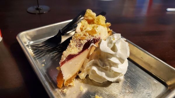 Raspberry Mini Donut Cheesecake (chicken counter)