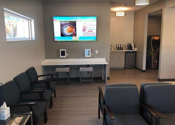 Family Waiting Area at Dietrich and Hilliard Orthodontics in Winter Haven Florida