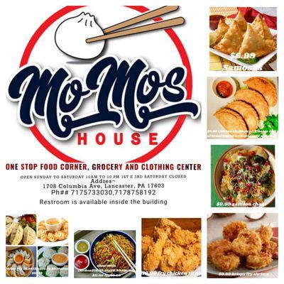 Adding MOMO HOUSE at ONE STOP SHOPPING CENTER LLC now with different varieties fresh foods.