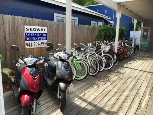 Awesome selection of bikes, scooters, electric bikes.