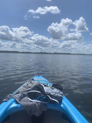 The view from our kayak