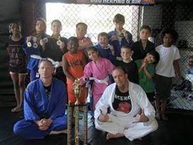 Some of the kids showing off their medals from a recent grappling tournament. Our kids program is one of a kind!