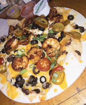 Shrimp nachos