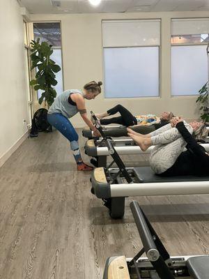 Reformer pilates with Emily