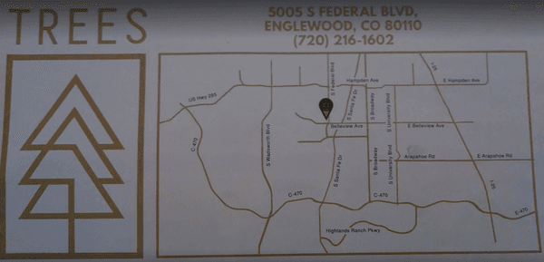 Trees Dispensary Location Map