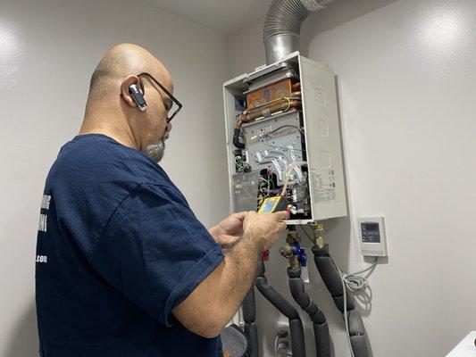 Fixing a Tankless Water Heater