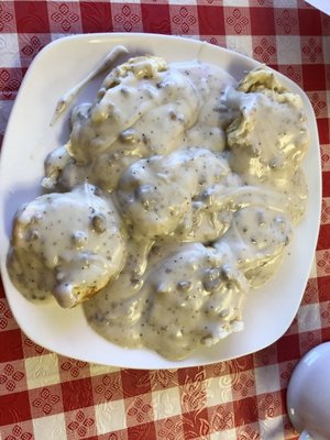 Biscuits and gravy plate