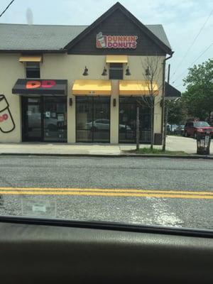 Storefront of dunkin