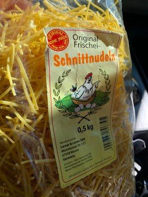 German noodles- they have all the varieties!