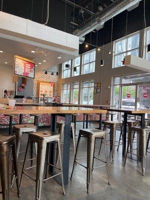 Clean and comfy dining area