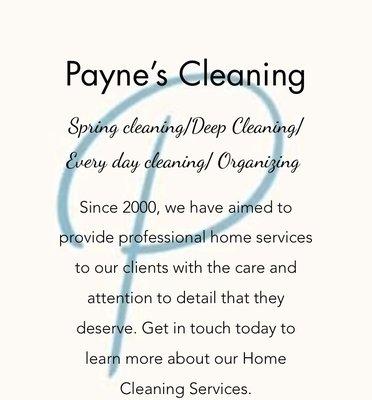 Any and all cleaning/organizing