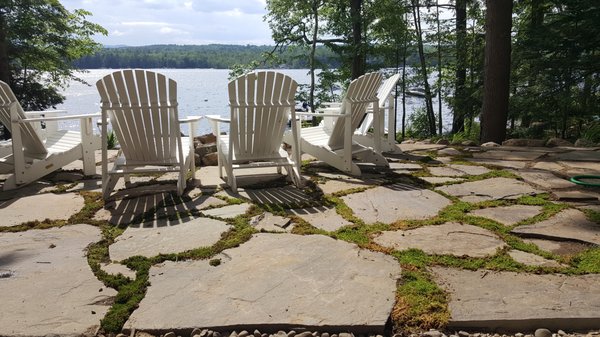 Custom flagstone patio