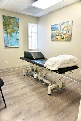 Private treatment rooms