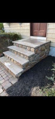 Fieldstone stairs