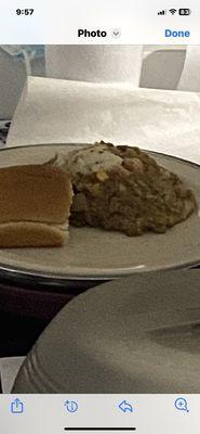 This is supposed to be Shepherds Pie ?  I would not feed this to my dog especially while your entire room smells like diarrhea!