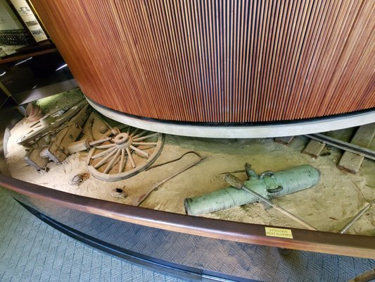 Artifacts inside visitor's center