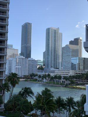 View of the intracoastal from Brickell Key