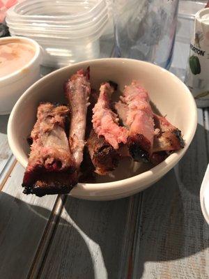 Great tasting pork ribs! They were eaten too fast to get a before pic.