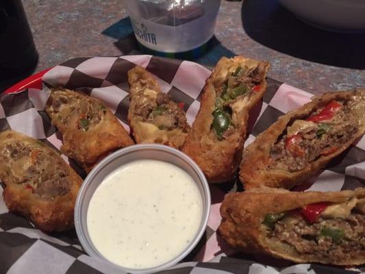 MUST have- Philly steak egg rolls!!