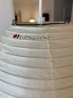 Noguchi Lamp! Hard wired, all original. In pristine condition. Call us to set up an appointment.