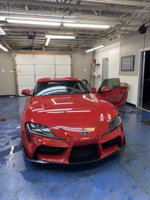 Toyota Supra 20% tint all around