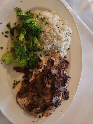 Gluten free chicken mushroom dish