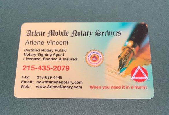 Arlene Mobile Notary