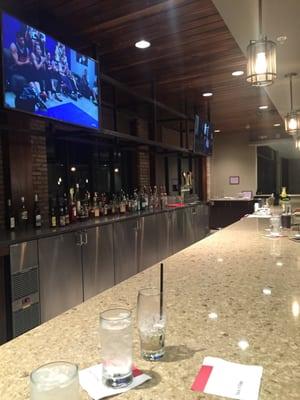 Long bar for cocktails