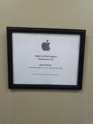 Certified by Apple. Love this shop!