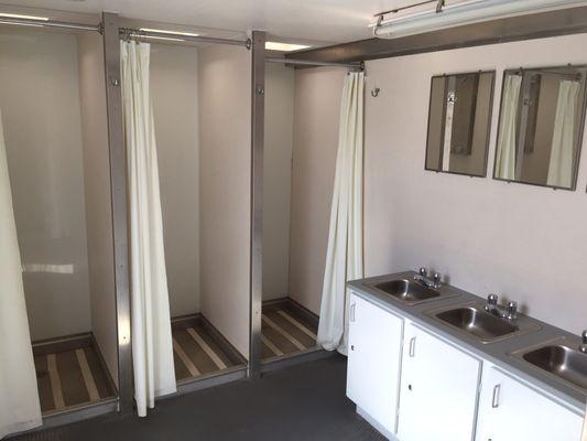 Rent Self-Contained Shower Stalls, Mobile Bathroom Trailers