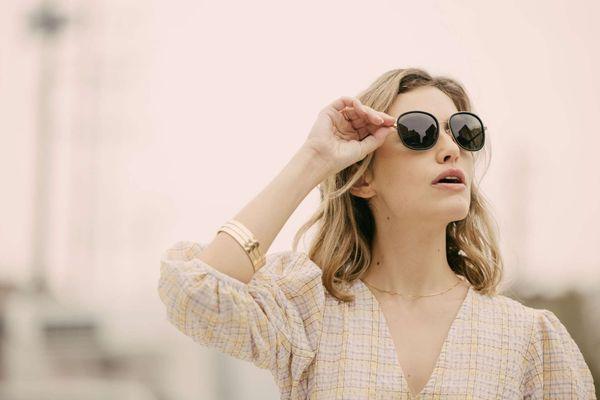 Elinor Fusion Sunglasses - 23k Gold & AGX Lenses