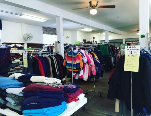 Thrift shop sells gently used men's, women's and children's clothing