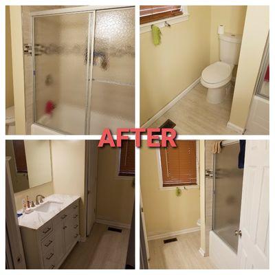 Complete bathroom renovation