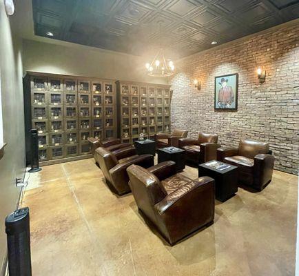 Lounge like a king - private locker if you want to bring your extra special beverage