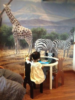 Play area in the waiting room