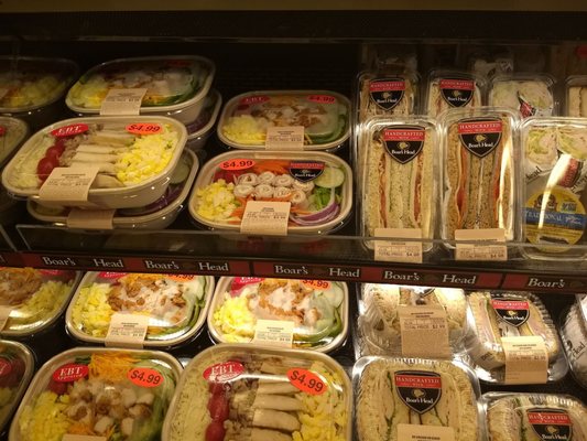 Freshly prepared salads and sandwiches for customers on the go!