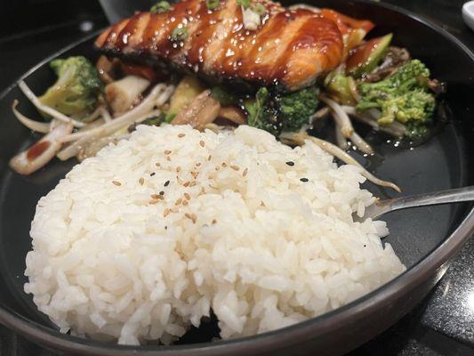 Salmon teriyaki