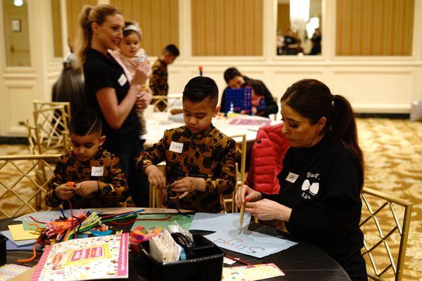 This wedding had 40 kids of various ages, we were properly staffed and organized.