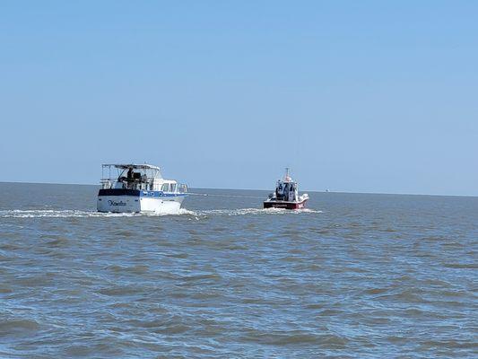 TowBoatUS Golden Gate on a tow across San Pablo Bay.