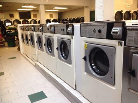 Washers (dryers in the back)